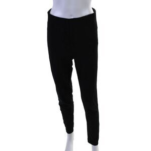 Ninety Percent Womens Cotton Middle Stitched Slip On Pants Black Size L